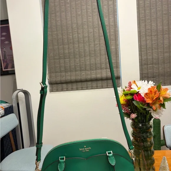 Kate Spade Payton Medium Dome Satchel in Kelly Green - Picture 12 of 13